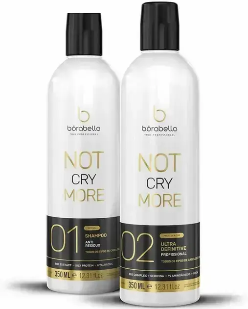 1. Borabella Progressiva Not Cry More Sem Formol 2 x 350ml - Borabella