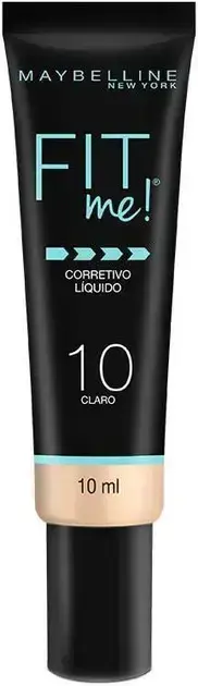 1. Corretivo Líquido Efeito Matificador Fit Me 10 - Maybelline