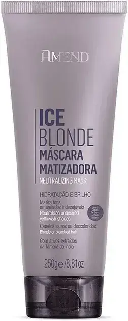 1. Máscara Matizadora Ice Blonde 250g - Amend