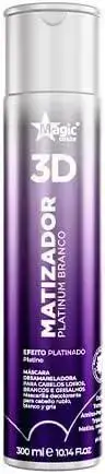 1. Matizador 3D Platinum Branco 300Ml - Magic Color