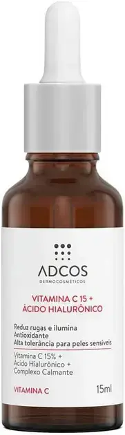 1. Sérum Adcos Vitamina C 15 + Ácido Hialurônico 15ml - Adcos