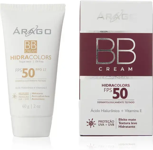 4. Bb Cream Hidracolor FPS 50 Bege - Árago Dermocosméticos
